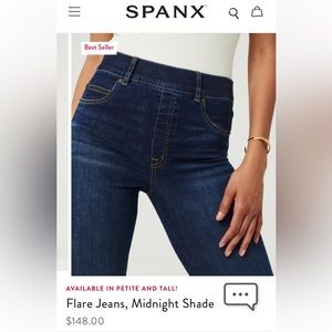 Spanx jeans, size M Petite